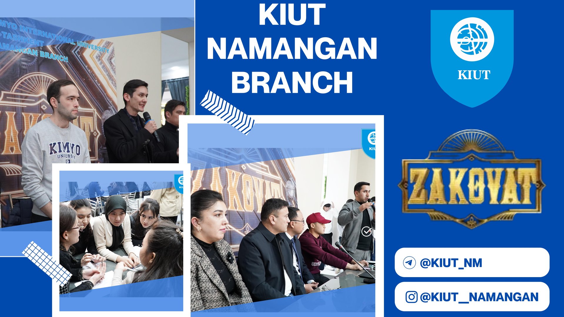 🇺🇿Toshkent Kimyo xalqaro universiteti Namangan filialida "Talabalar oyligi" doirasida "Zakovat" intellektual  o'yinlarining 1-tur bosqichi bo'lib o'tdi.